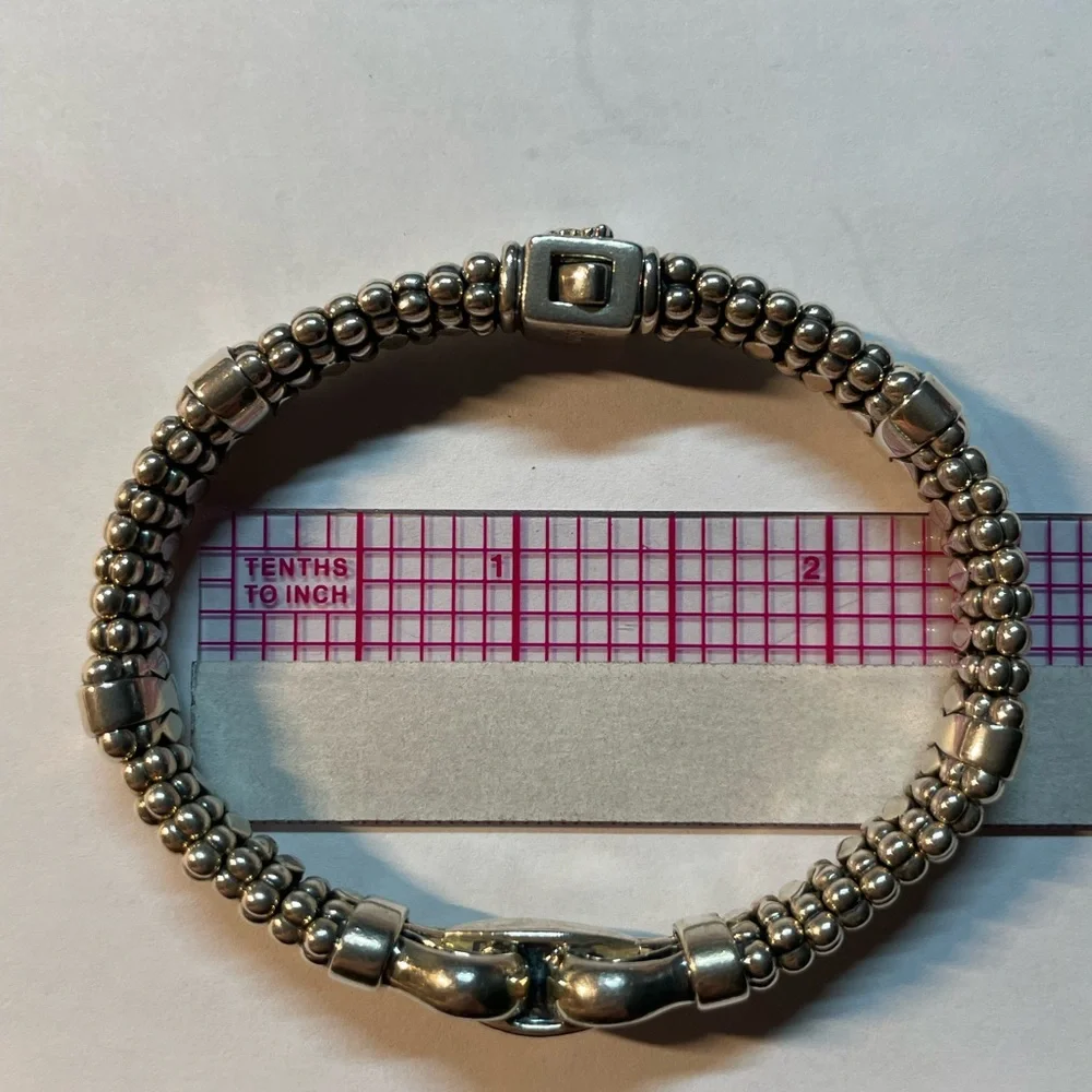 Lagos Sterling Silver Caviar Beaded Bracelet - Picture 7 of 7